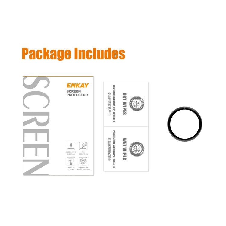 For Garmin Venu 2 Plus ENKAY Hat-Prince 3D Full Coverage Soft PC Edge + PMMA HD Protector Film, 1 PC, 2 PCS, 5 PCS, 10 PCS