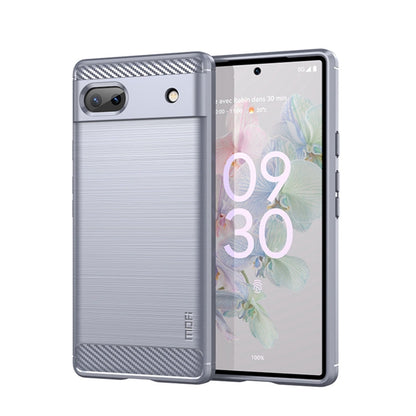 MOFI Gentleness Brushed Carbon Fiber Soft TPU Case, For LG K22 / K22 Plus, For LG K42, For LG K52 / K62 / K62+ / Q52 / Q62, For LG K92, For Google Pixel 6A, For Motorola Moto G51  5G