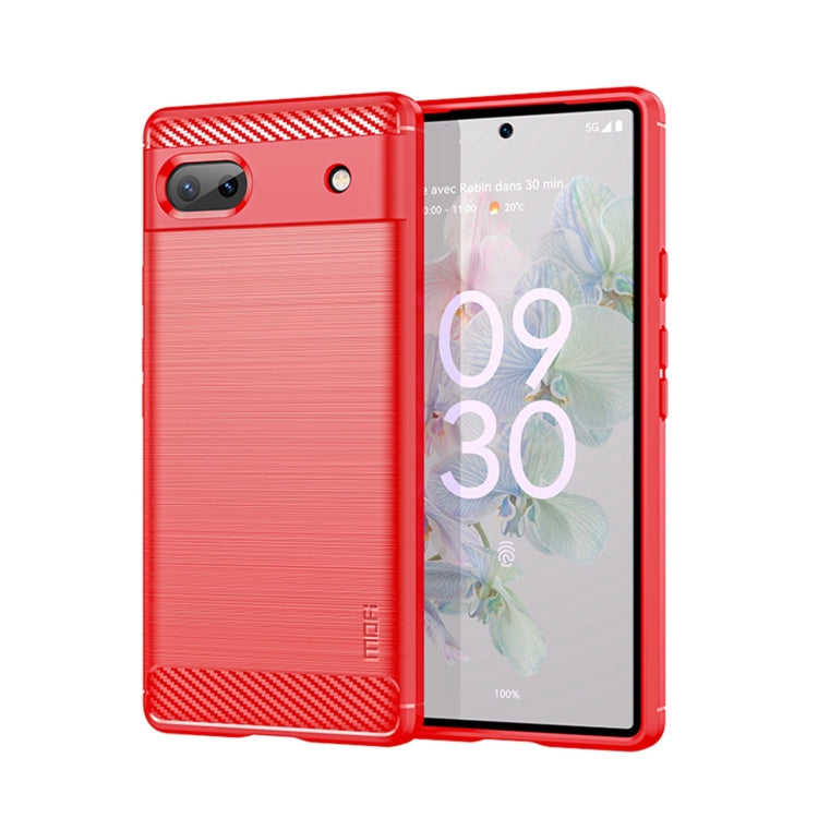 MOFI Gentleness Brushed Carbon Fiber Soft TPU Case, For LG K22 / K22 Plus, For LG K42, For LG K52 / K62 / K62+ / Q52 / Q62, For LG K92, For Google Pixel 6A, For Motorola Moto G51  5G