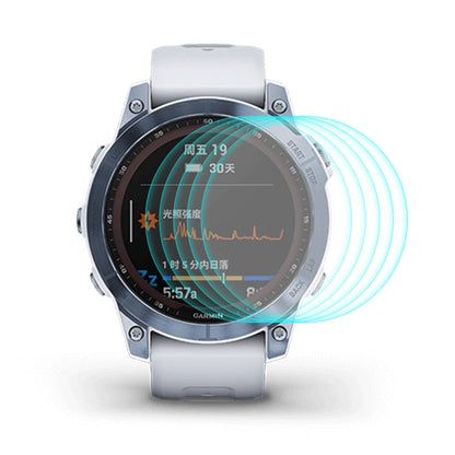 For Garmin Fenix 7X ENKAY 0.2mm 9H Tempered Glass Screen Protector Watch Film, 1 PC, 2 PCS, 5 PCS, 10 PCS