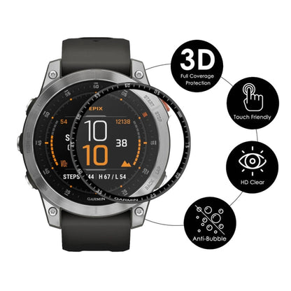 ENKAY 3D Full Coverage Soft PC Edge + PMMA HD Screen Protector Film For Garmin Epix, 1 PC, 2 PCS, 5 PCS, 10 PCS