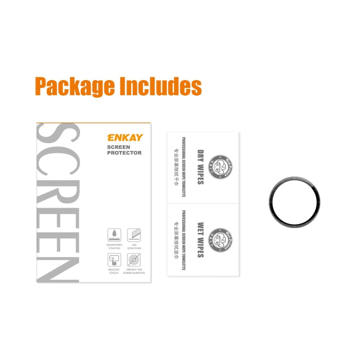 ENKAY 3D Full Coverage Soft PC Edge + PMMA HD Screen Protector Film For Amazfit GTR 3, 1 PC, 2 PCS