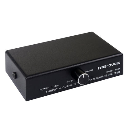 1 In 4 Out Audio Frequency Signal Splitter Distribute Device, Non Consumption, 3.5mm Interface Output, 1 In 4 Out 3.5mm Interface