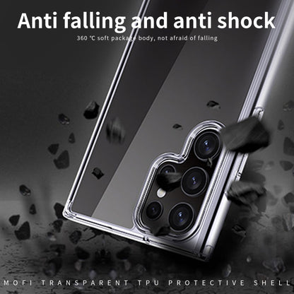 MOFI Ming series Fully Transparent Ultra-thin TPU Soft Shell All-round Protective Shell, For Samsung Galaxy S22 Ultra 5G