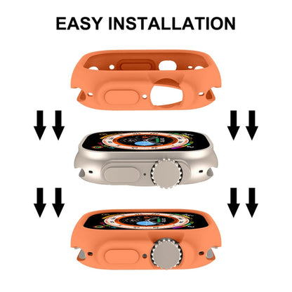 For Apple Watch Ultra 3 / 2 / 1 49mm ENKAY Solid Color Protective Soft TPU Frame Case