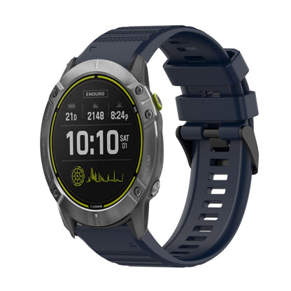 26mm Horizontal Texture Silicone Watch Band with Removal Tool, For Garmin Enduro, For Garmin Fenix 6X, For Garmin Fenix 6X Pro