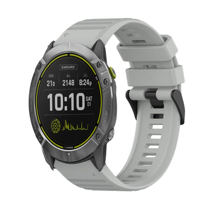 26mm Horizontal Texture Silicone Watch Band with Removal Tool, For Garmin Enduro, For Garmin Fenix 6X, For Garmin Fenix 6X Pro