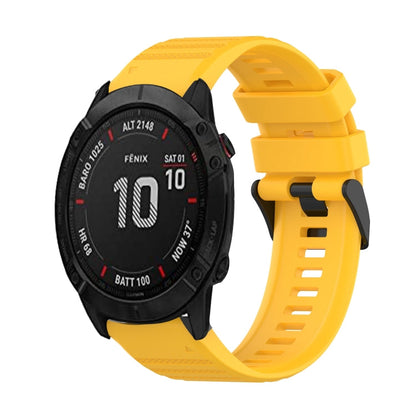 26mm Horizontal Texture Silicone Watch Band with Removal Tool, For Garmin Enduro, For Garmin Fenix 6X, For Garmin Fenix 6X Pro