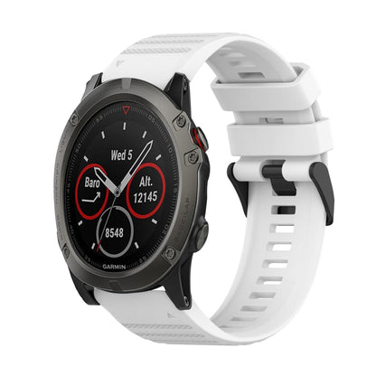 26mm Horizontal Texture Silicone Watch Band with Removal Tool, For Garmin Fenix 6X Sapphire, For Garmin Fenix 5X Sapphire, For Garmin Fenix 5X Plus