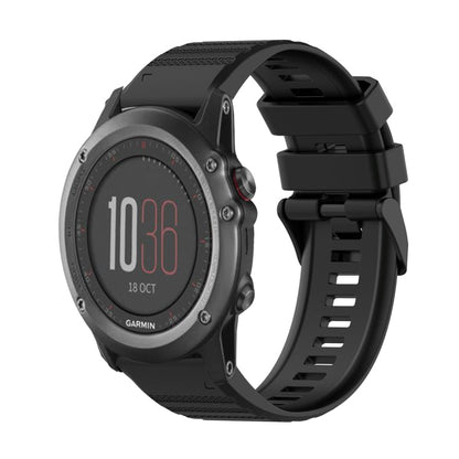 26mm Horizontal Texture Silicone Watch Band with Removal Tool, For Garmin Fenix 3, For Garmin Fenix 3 HR, For Garmin Fenix 3 Sapphire