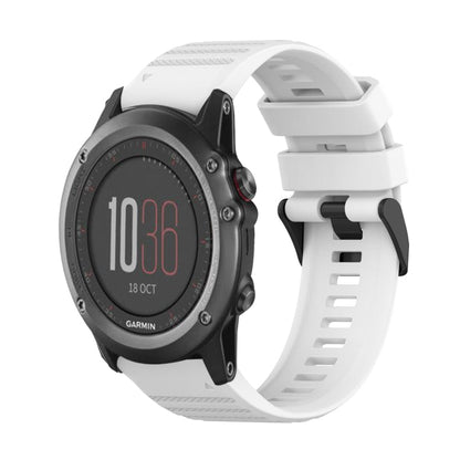 26mm Horizontal Texture Silicone Watch Band with Removal Tool, For Garmin Fenix 3, For Garmin Fenix 3 HR, For Garmin Fenix 3 Sapphire