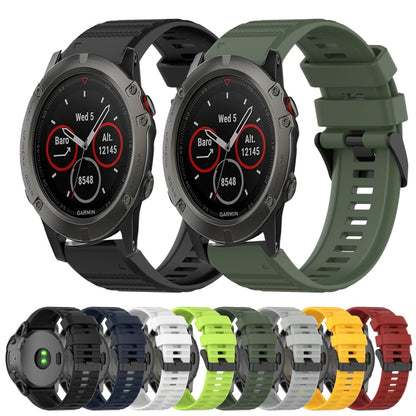 26mm Horizontal Texture Silicone Watch Band with Removal Tool, For Garmin Fenix 3, For Garmin Fenix 3 HR, For Garmin Fenix 3 Sapphire