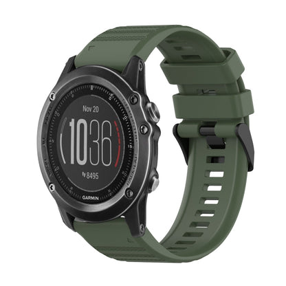 26mm Horizontal Texture Silicone Watch Band with Removal Tool, For Garmin Fenix 3, For Garmin Fenix 3 HR, For Garmin Fenix 3 Sapphire