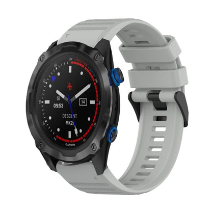 26mm Horizontal Texture Silicone Watch Band with Removal Tool, For Garmin Descent MK 2, For Garmin Descent MK 2i