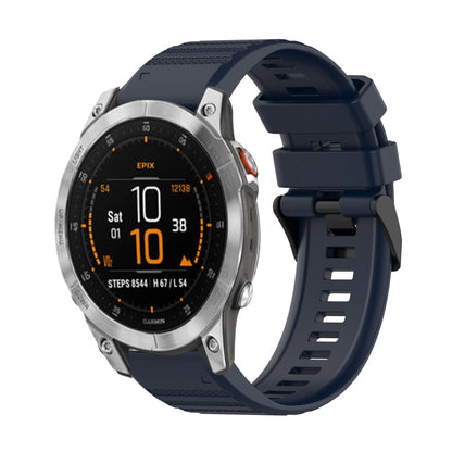 22mm Horizontal Texture Silicone Watch Band with Removal Tool, For Garmin Epix Gen 2, For Garmin Approach S62, For Garmin Fenix 6 GPS