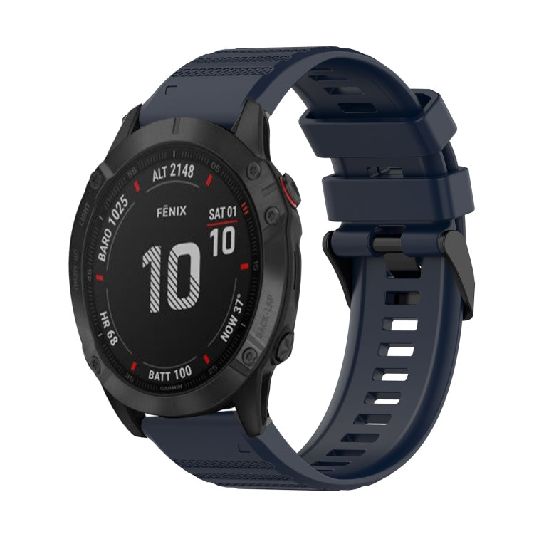 22mm Horizontal Texture Silicone Watch Band with Removal Tool, For Garmin Fenix 6 Pro GPS, For Garmin Fenix 6 Sapphire GPS, For Garmin Fenix 5