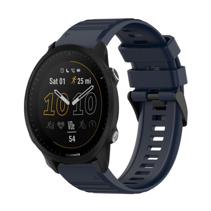 22mm Horizontal Texture Silicone Watch Band with Removal Tool, For Garmin Forerunner 955, For Garmin Forerunner 945, For Garmin Forerunner 935