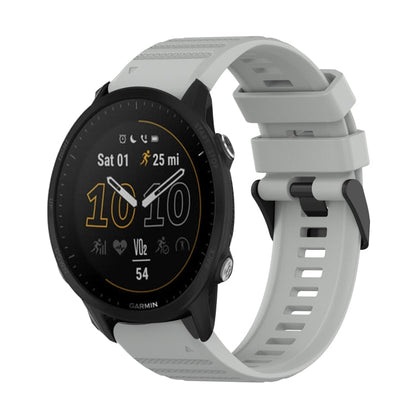 22mm Horizontal Texture Silicone Watch Band with Removal Tool, For Garmin Forerunner 955, For Garmin Forerunner 945, For Garmin Forerunner 935