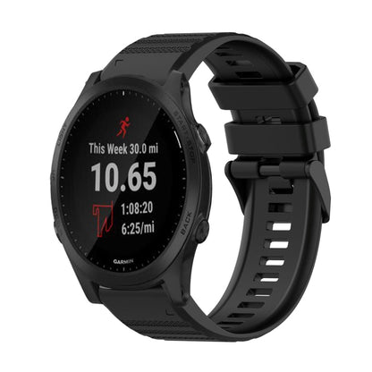 22mm Horizontal Texture Silicone Watch Band with Removal Tool, For Garmin Forerunner 955, For Garmin Forerunner 945, For Garmin Forerunner 935