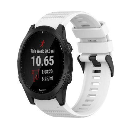 22mm Horizontal Texture Silicone Watch Band with Removal Tool, For Garmin Forerunner 955, For Garmin Forerunner 945, For Garmin Forerunner 935