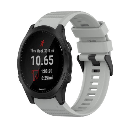 22mm Horizontal Texture Silicone Watch Band with Removal Tool, For Garmin Forerunner 955, For Garmin Forerunner 945, For Garmin Forerunner 935