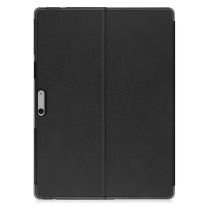 For Microsoft Surface Pro 9 JUNSUNMAY Custer Solid Color 3-Fold Stand Leather Tablet Case