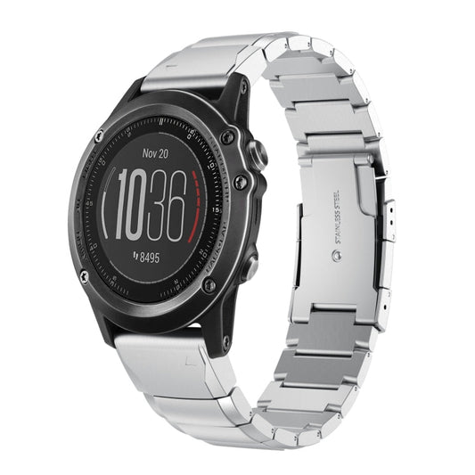 26mm Tortoise Shell Stainless Steel Watch Band, For Garmin Fenix 3, For Garmin Fenix 3 HR, For Garmin Descent MK 2, For Garmin Descent MK 2i