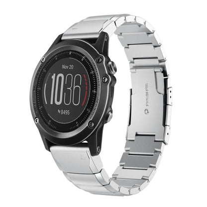26mm Tortoise Shell Stainless Steel Watch Band, For Garmin Fenix 3, For Garmin Fenix 3 HR, For Garmin Descent MK 2, For Garmin Descent MK 2i