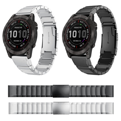 22mm Tortoise Shell Stainless Steel Watch Band, For Garmin Fenix 7, For Garmin Fenix 7 Solar, For Garmin Fenix 7 Sapphire Solar, For Garmin EPIX Gen 2, For Garmin Approach S62, For Garmin Fenix 6 GPS, For Garmin Fenix 6 Pro GPS                         ...