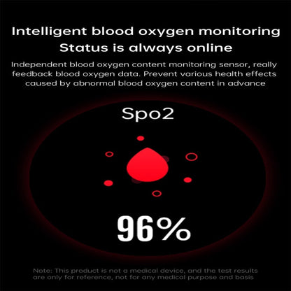 E420 1.39 inch Color Screen Smart Watch,Silicone Watchband,Support Heart Rate Monitoring / Blood Pressure Monitoring