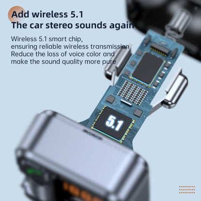 T16 MP3 Player Fast Charger Wireless Bluetooth 5.1 FM Transmitter Hands Free Car Kit, T16 Bluetooth 5.1