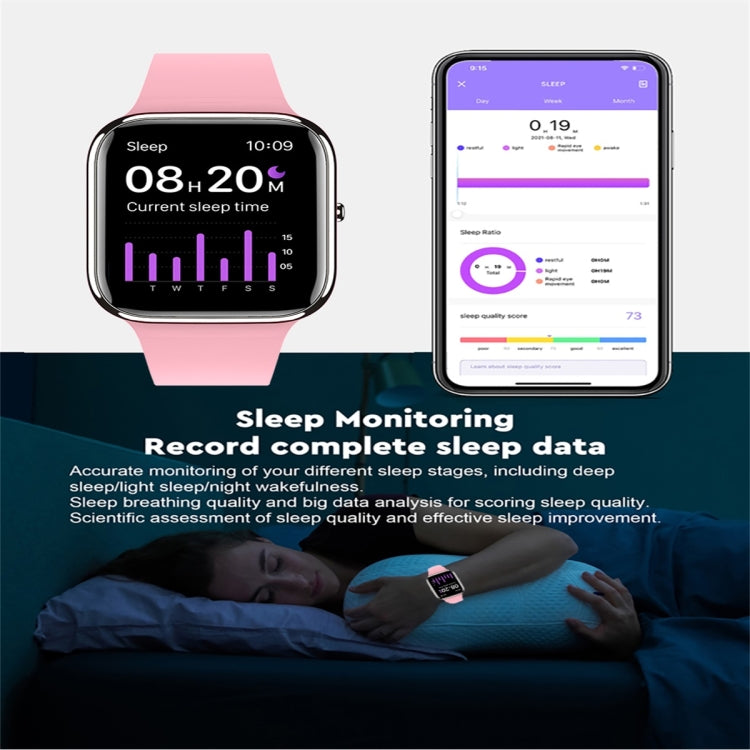 Y9 Pro 1.85 inch Color Screen Smart Watch,Support Heart Rate Monitoring / Blood Pressure Monitoring