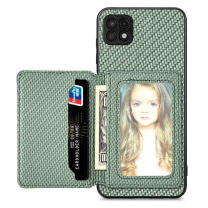 Carbon Fiber Magnetic Card Wallet Bag Phone Case, For Xiaomi Poco X4 Pro 5G, For Xiaomi Poco X5 Pro 5G, For Samsung Galaxy A22 5G, For Samsung Galaxy A32 5G