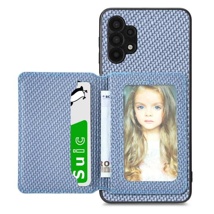 Carbon Fiber Magnetic Card Wallet Bag Phone Case, For Xiaomi Poco X4 Pro 5G, For Xiaomi Poco X5 Pro 5G, For Samsung Galaxy A22 5G, For Samsung Galaxy A32 5G