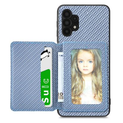 Carbon Fiber Magnetic Card Wallet Bag Phone Case, For Xiaomi Poco X4 Pro 5G, For Xiaomi Poco X5 Pro 5G, For Samsung Galaxy A22 5G, For Samsung Galaxy A32 5G