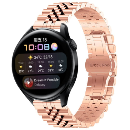 Five Bull Half Round Stainless Steel Watch Band + Strap Removal Tool, For Huawei Watch 3 / 3 Pro, For Huawei Watch GT2 Pro / GT 2e, For Huawei Watch GT 42mm/46mm / GT2 46mm