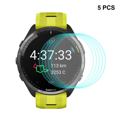 For Garmin Forerunner 965 ENKAY 0.2mm 9H Tempered Glass Screen Protector Watch Film, 1pcs, 2pcs, 5pcs, 10pcs