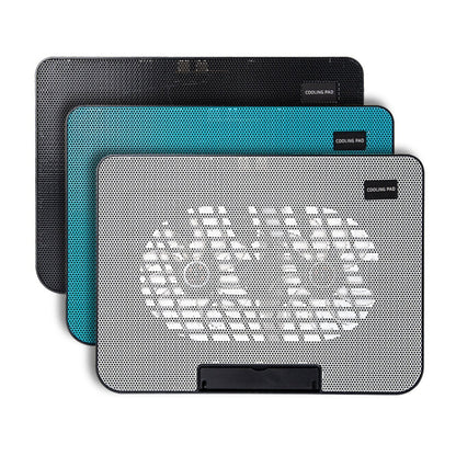 N99 USB Dual Fan Hollow Carved Design Heat Dissipation Laptop Cooling Pad, N99