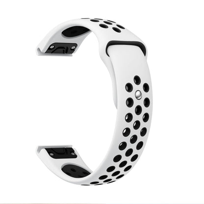 22mm Sports Breathable Silicone Watch Band, For Garmin MARQ Athlete Gen 2, For Garmin Instinct Crossover