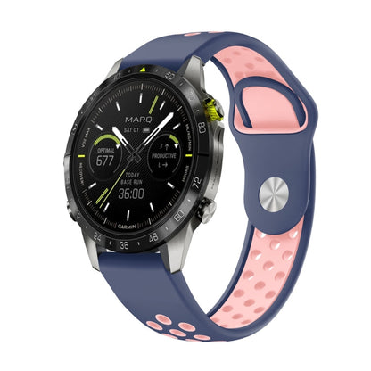 22mm Sports Breathable Silicone Watch Band, For Garmin MARQ Athlete Gen 2, For Garmin Instinct Crossover