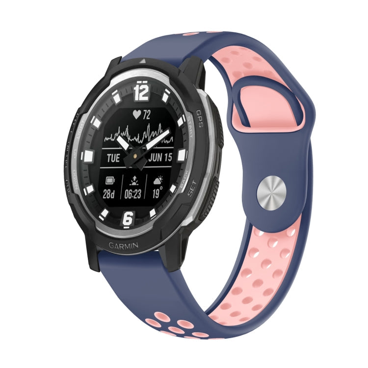 22mm Sports Breathable Silicone Watch Band, For Garmin MARQ Athlete Gen 2, For Garmin Instinct Crossover