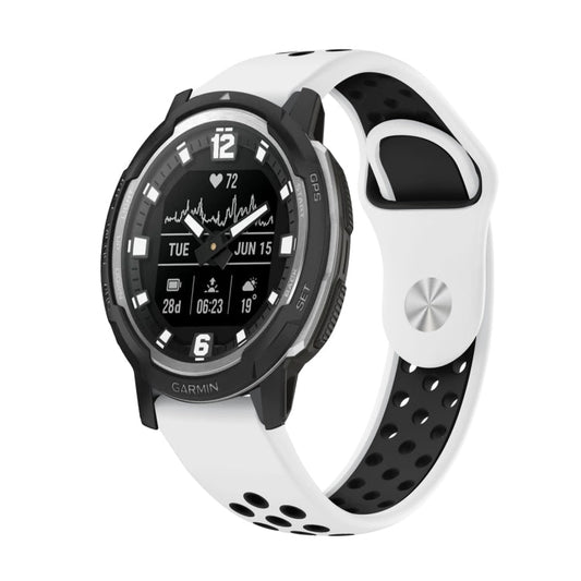 22mm Sports Breathable Silicone Watch Band, For Garmin Instinct Crossover Solar, For Garmin Fenix 7