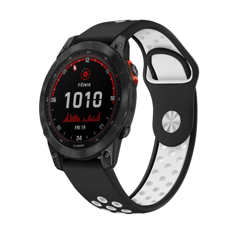 22mm Sports Breathable Silicone Watch Band, For Garmin Fenix 7 Solar, For Garmin Fenix 7 Sapphire Solar