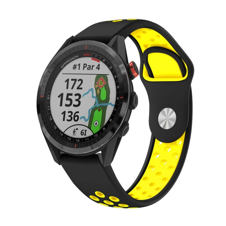 22mm Sports Breathable Silicone Watch Band, For Garmin EPIX Gen 2, For Garmin Approach S62