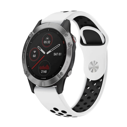 22mm Sports Breathable Silicone Watch Band, For Garmin Fenix 6 GPS, For Garmin Fenix 6 Pro GPS