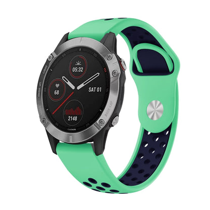 22mm Sports Breathable Silicone Watch Band, For Garmin Fenix 6 GPS, For Garmin Fenix 6 Pro GPS