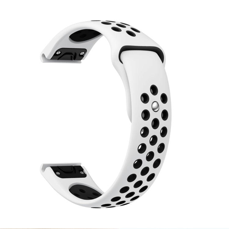 22mm Sports Breathable Silicone Watch Band, For Garmin Fenix 6 Sapphire GPS, For Garmin Fenix 5