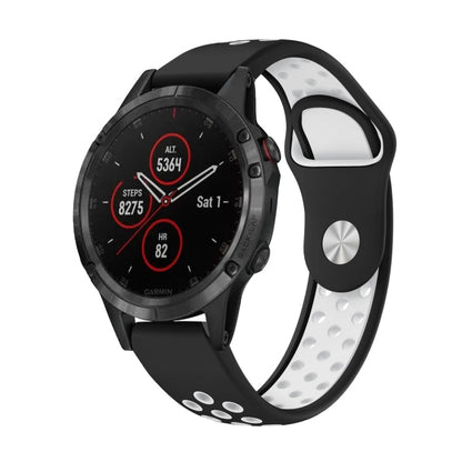 22mm Sports Breathable Silicone Watch Band, For Garmin Fenix 5 Plus, For Garmin Quatix 5