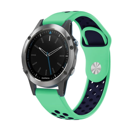 22mm Sports Breathable Silicone Watch Band, For Garmin Fenix 5 Plus, For Garmin Quatix 5