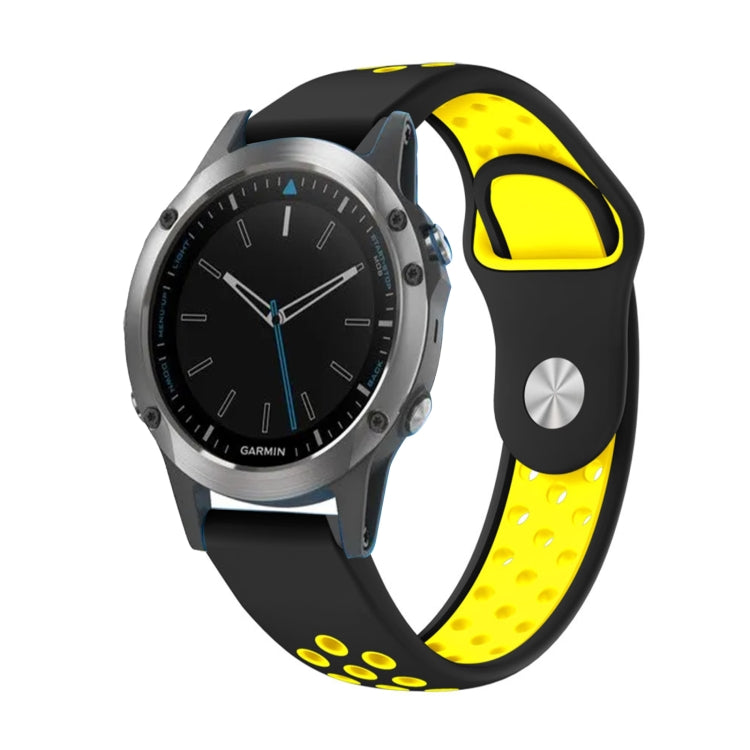 22mm Sports Breathable Silicone Watch Band, For Garmin Fenix 5 Plus, For Garmin Quatix 5